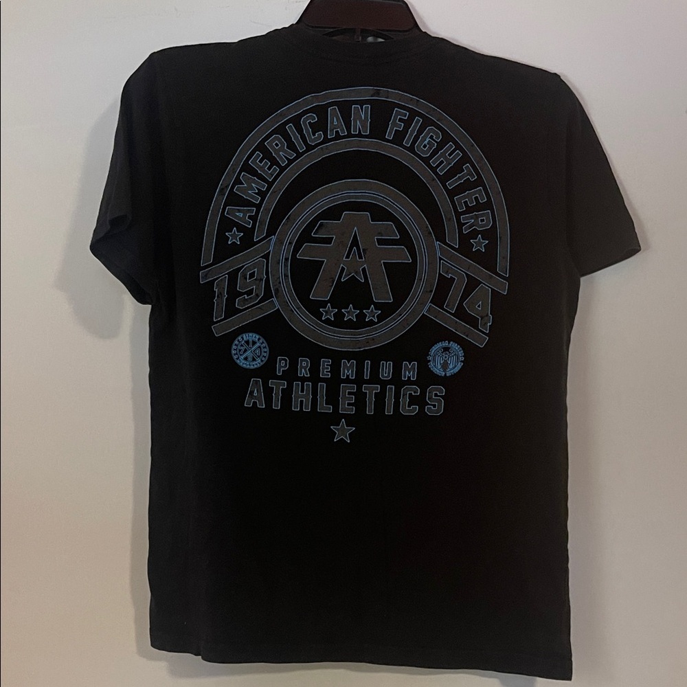 Youth XL American Fighter Black Graphic T-Shirt - Picture 5 of 5